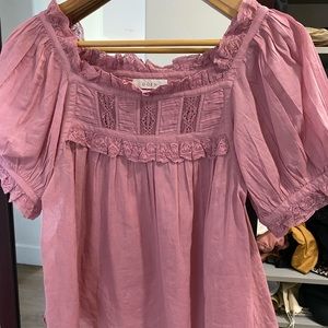 Doen Frances top in rose, NWOT, never worn
